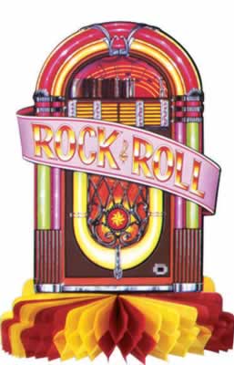 Rock and Roll Theme - Juke Box Centre Piece