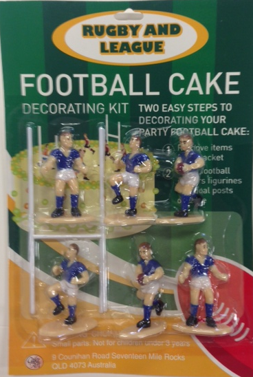 Cake Decoration Kits - Rugby and NRL