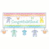 Baby Shower Baby Clothes Banner