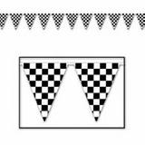 Racing Theme - Checkered Flag Pennant Banner