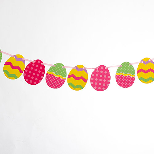 Easter Theme - Egg Cut Out Banner
