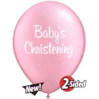 Baby Girl Christening Theme - Printed Balloons