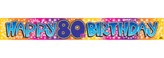 Age 80  Birthday Banner