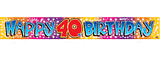 Age 40 - Birthday Banner