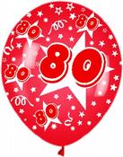 Age 80 - Candle 80 Red