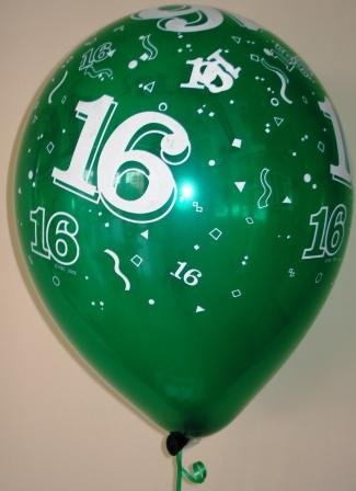 All Over Prints Balloon - 16th Birthday