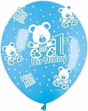 All Over Prints Balloon - 1st Birthday Boy