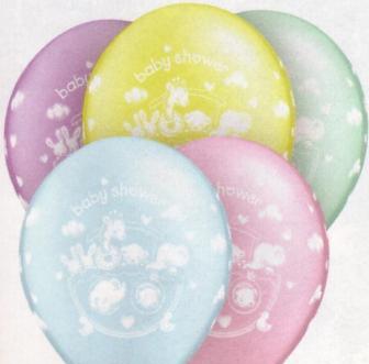 Baby Shower Theme - Printed Balloons
