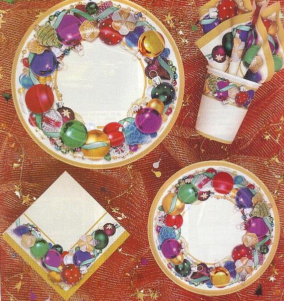 Christmas Theme Ornaments - Cups
