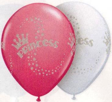 Glitter Princess Printed Balloon