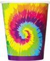 Seventies Theme Tye Dye Swirl - Cups