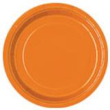 Solid Orange Theme - 7 inch Plates