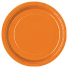 Solid Orange Theme - 7 inch Plates