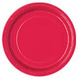 Solid Red Theme - 7 inch Plates