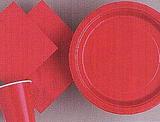 Solid Red Theme - Beverage Napkins