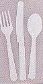 Solid White Theme - Assorted Cutlery