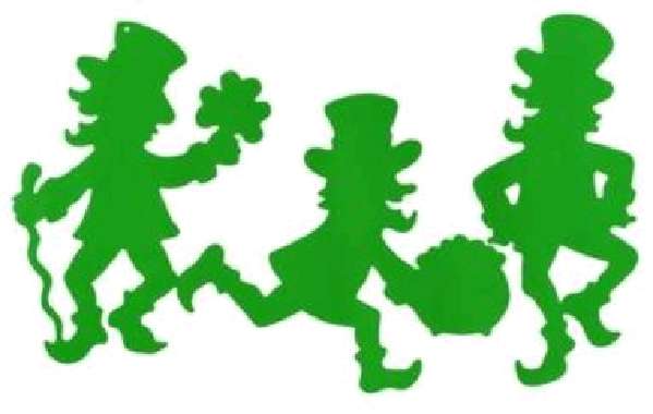 St Patricks Day Theme - Leprechaun Silhouette 3