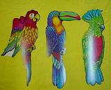 Tropical Luau Theme - 3 Birds Cut out