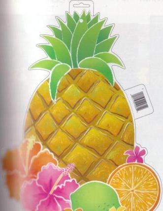 Tropical Luau Theme - Cut out Pineapple