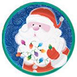 Twinkle Santa Christmas Theme - 9 inch Plates