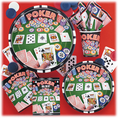 Vegas Theme - Poker Pattern Cups